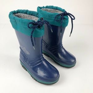 Lacrosse Boy's Blue Insulated Rubber Boots Size 9
